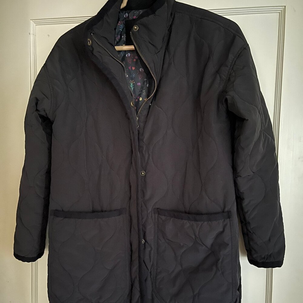 Marine Layer Womens Quilted Black Coat/Jacket_Size XS